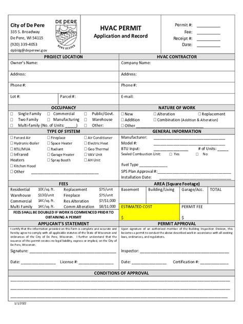 south bend hvac permit.